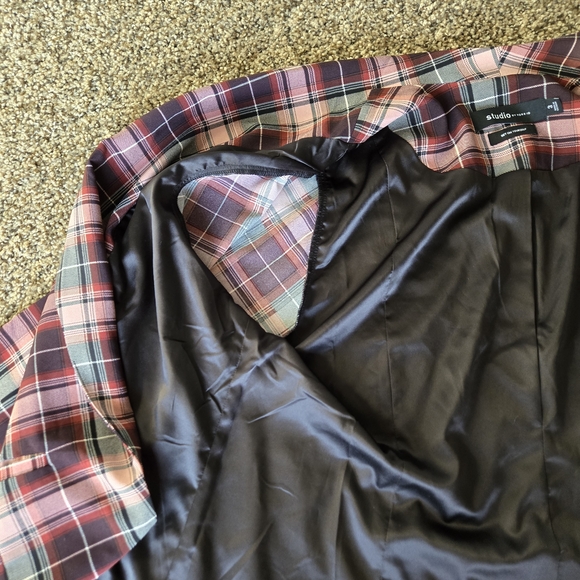 Torrid Plaid Blazer in Pink and Black - Picture 11 of 15